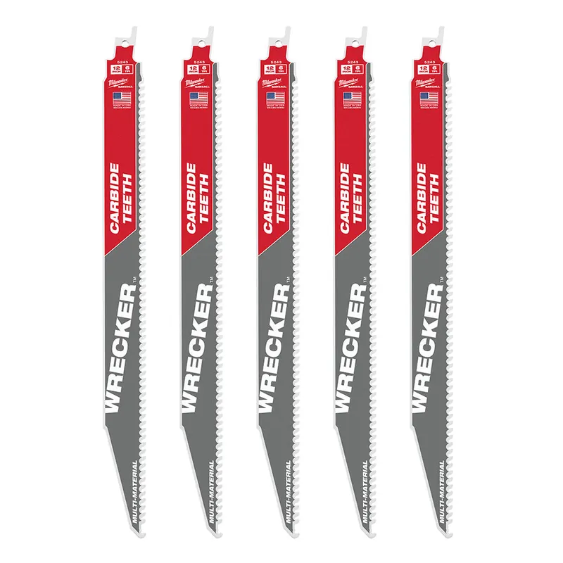 Milwaukee Electric 12" Ct Wrenchecker Sawzall Blade 5Pk - MLW-48-00-5543