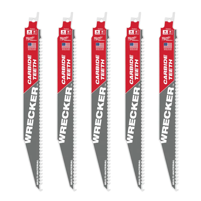Milwaukee Electric 9" Ct Wrenchecker Sawzall Blade 5Pk - MLW-48-00-5542