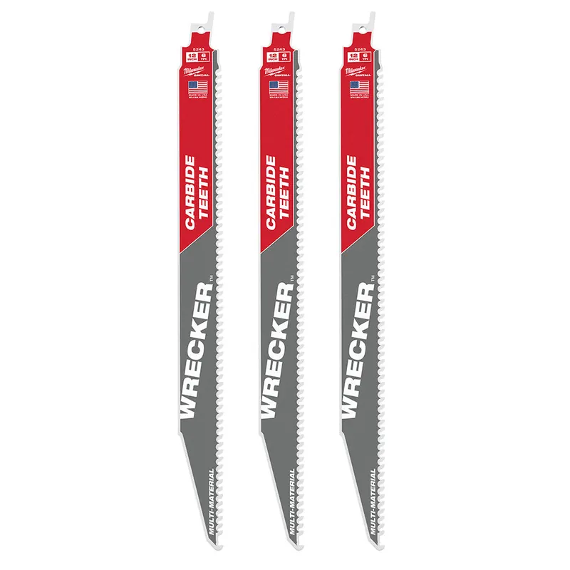 Milwaukee Electric 12"Ct Wrenchecker Sawzall Blade 3Pk - MLW-48-00-5343