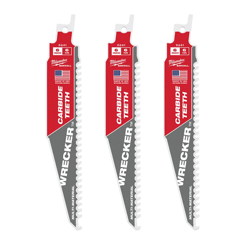 Milwaukee Electric 6" Ct Wrenchecker Sawzall Blade 3Pk - MLW-48-00-5341