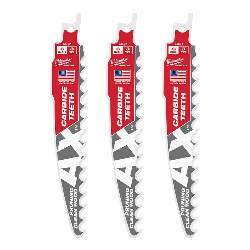 Milwaukee Electric 6In C-Pruning Sawzall Bl 3Pk - MLW-48-00-5331