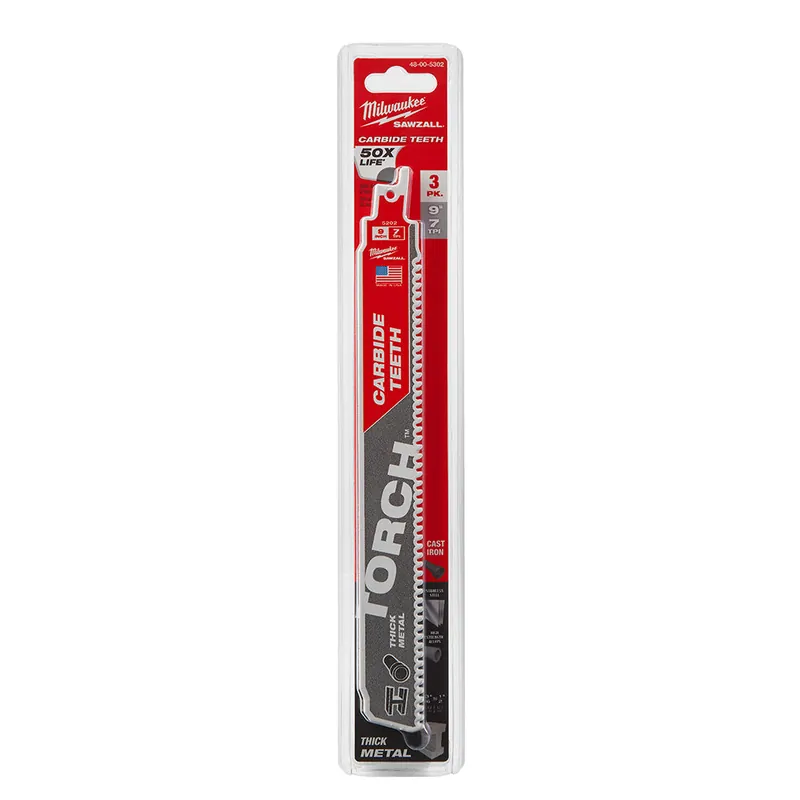 Milwaukee Electric 9In C-Torch 3Pk Sawzall Bl - MLW-48-00-5302
