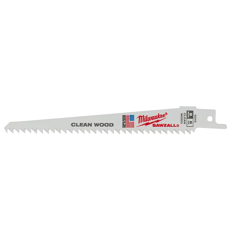 Milwaukee Electric Blade 6T 6L Clean Wood 5Pk - MLW-48-00-5015