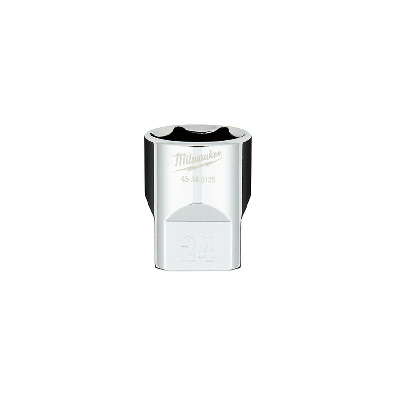 Milwaukee Electric 1/2" Drive 24Mm Socket - MLW-45-34-9125