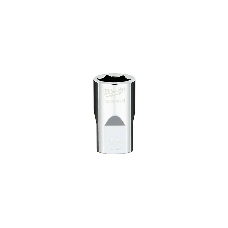 Milwaukee Electric 1/2" Drive 15Mm Socket - MLW-45-34-9116