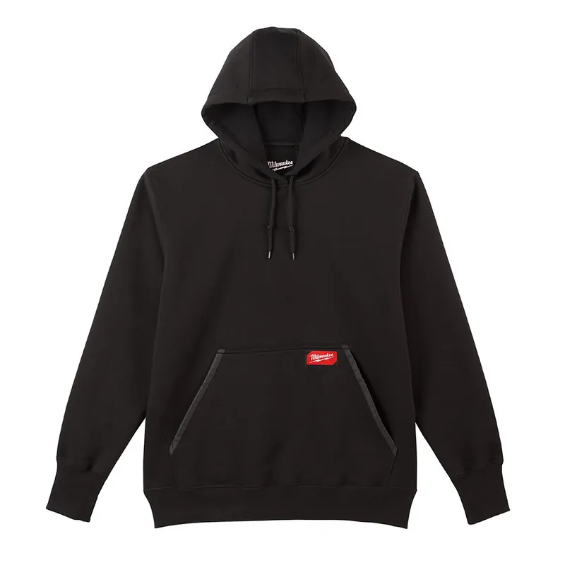 Milwaukee Electric Heavy Duty Pullover Hoodie, Black - Large - MLW-350B-L
