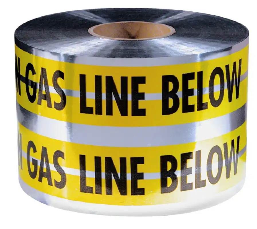Milwaukee Electric 6X1000 Yellow Gas Line 5Mil D-Tape 1Rl - MLW-31-143