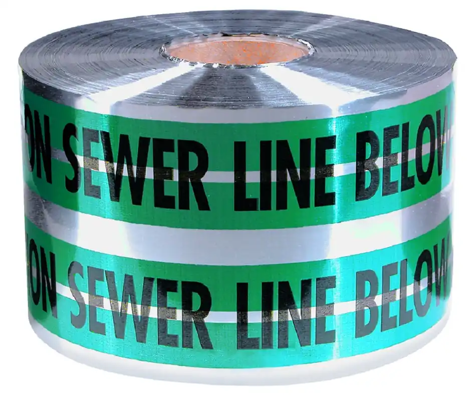 Milwaukee Electric 6X1000 Green Sewer Line 5Mil D-Tape 1Rl - MLW-31-055