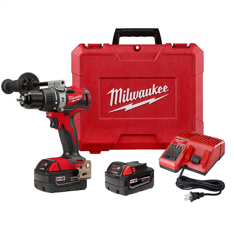 Milwaukee Electric M18 Bl 1/2" Hammer Drill Kit - 2902-22 - MLW-2902-22