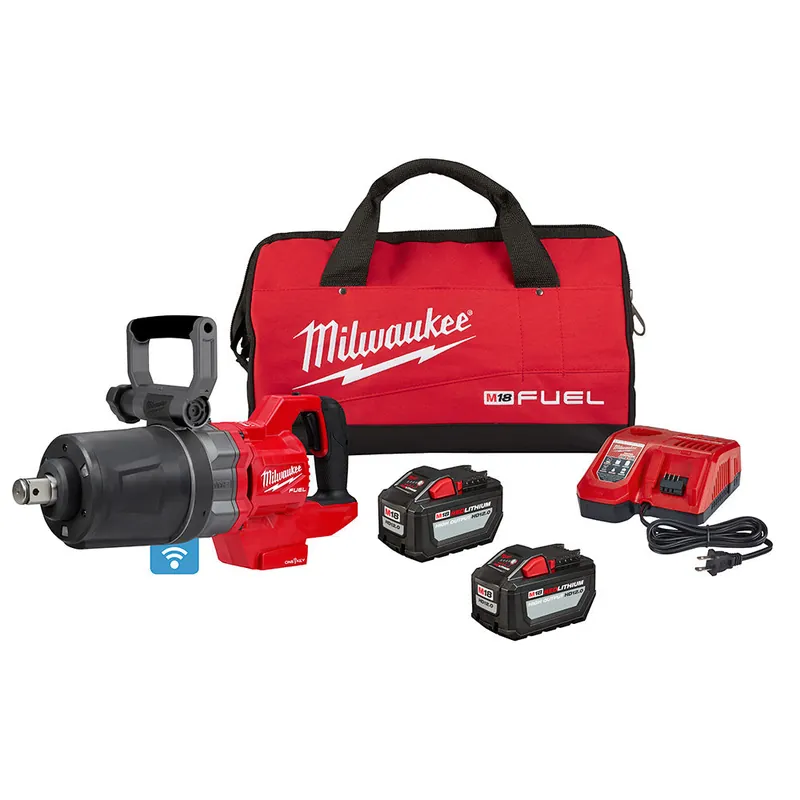 Milwaukee Electric 18V M18 Fuel 1" Drive D-Handle High Torque Impact Wrench W/One-Key (Bare Tool), 1,900 Ft-Lbs - 2868-22Hd - MLW-2868-22HD