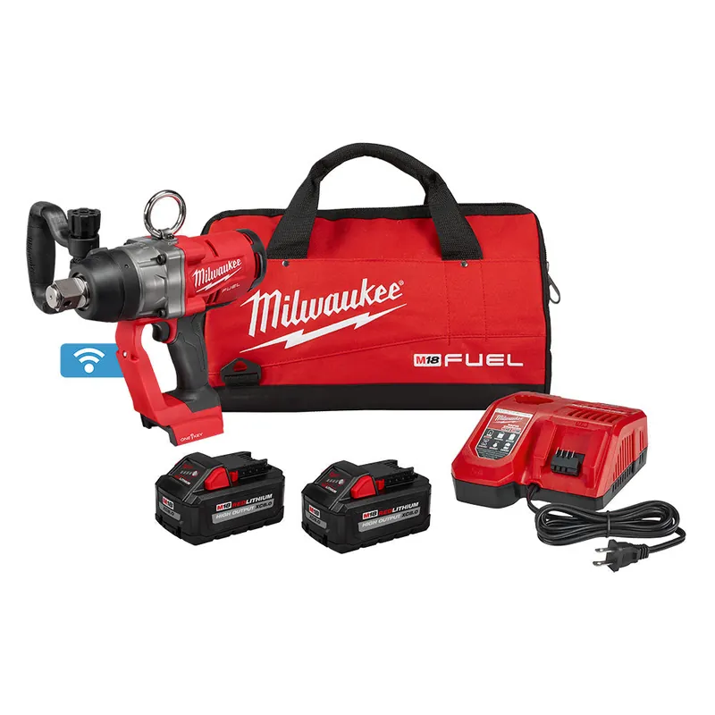 Milwaukee Electric M18 18V 1" Drive High Torque Impact Wrench Kit With One-Key™, 1,500 Ft-Lb Fastening Torque - MLW-2867-22
