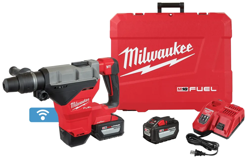 Milwaukee Electric M18 Fuel 1-3/4" Sds Max Rotary Hammer 2 Batt. Kit - MLW-2718-22HD