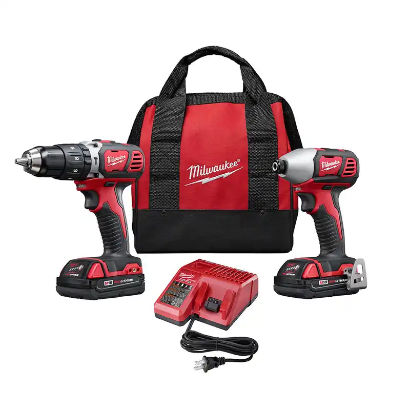 Milwaukee Electric M18 Hammer Drill W/Impact Dr - 2697-22Ct - MLW-2697-22CT