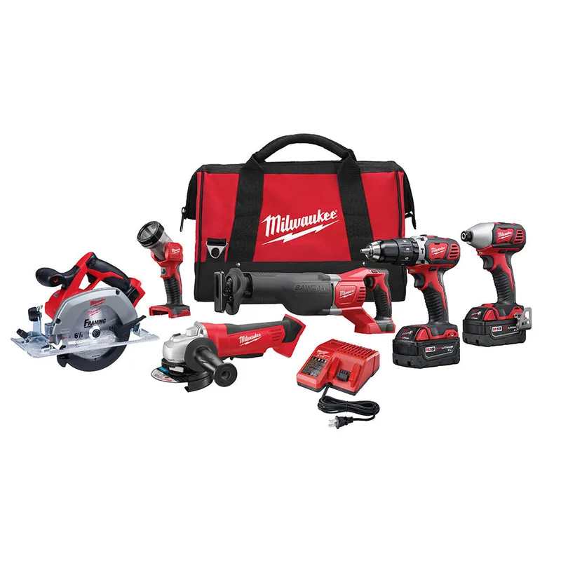 Milwaukee Electric M18 6Pc Tool Kit - 2696-26 - MLW-2696-26