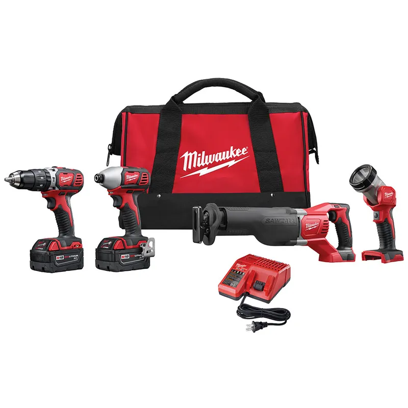 Milwaukee Electric M18 Comp Hd/Sawzall/Impact/Lt - MLW-2696-24