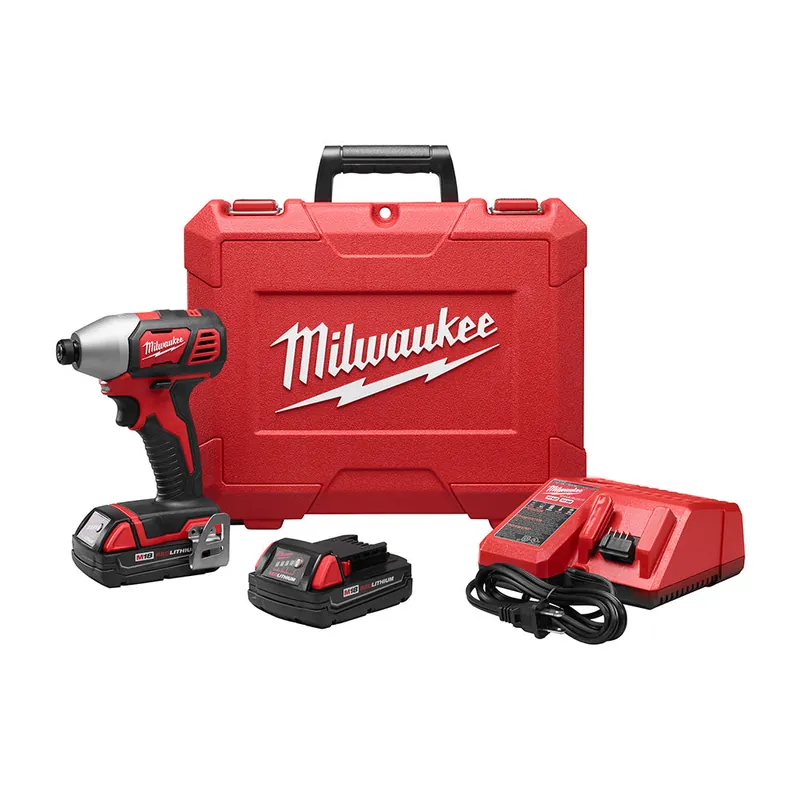 Milwaukee Electric M18 1/4" Hex Impact Driver Kit - MLW-2656-22CT