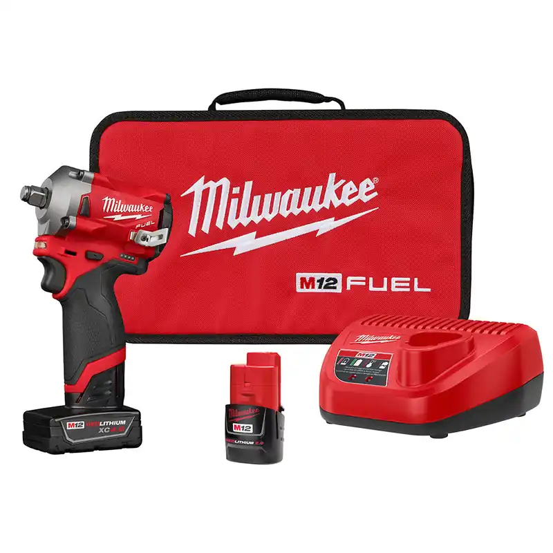 Milwaukee Electric M12 Stubby 1/2 Impactct Wrenchn Kit - MLW-2555-22