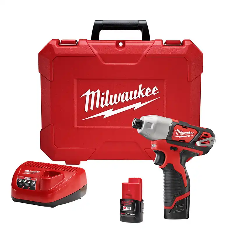 Milwaukee Electric M12 1/4 Hex Impact Driver - Kit - MLW-2462-22
