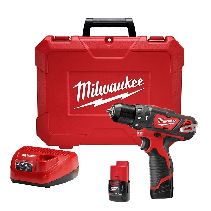 Milwaukee Electric M12 3/8 Hammer Dr Driver Kit - 2408-22 - MLW-2408-22