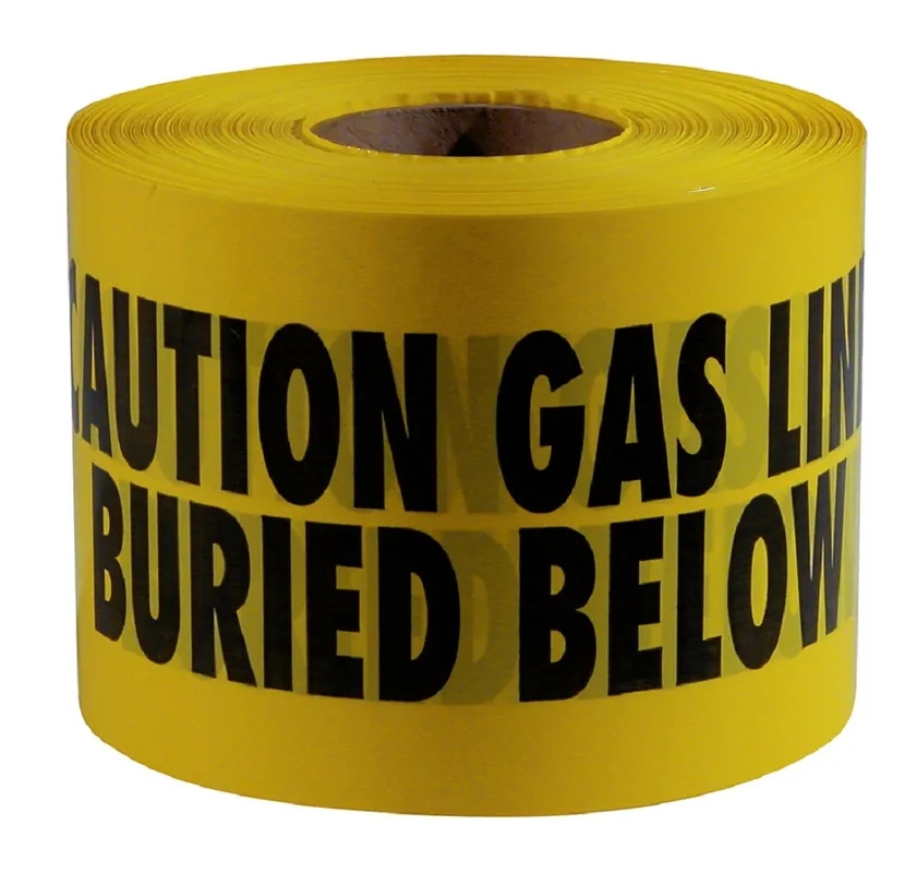 Milwaukee Electric 6X1000 Yellow Gas Line 4Mil Tape 1Rl - MLW-22-214