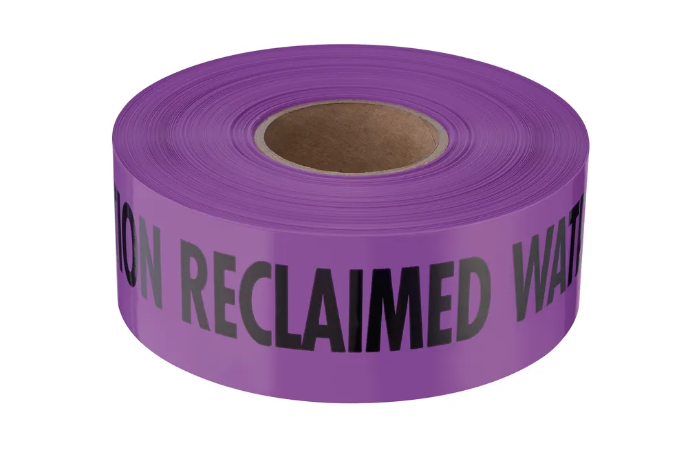 Milwaukee Electric 3X1000 Prpl Rclaimd Water 4Mil Tape 1Rl - MLW-22-112