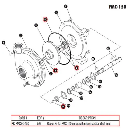 ACE FMC 150 Series Silcon Carbide Repair Kit - RK-FMCSC-150