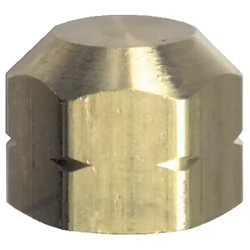 Brass Cap; 1/2 FPT