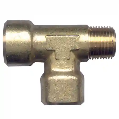 Brass Tee; 3/8 FPT x 3/8 MPT x 3/8 FPT