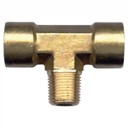 Brass Tee; 1/2 FPT x 1/2 FPT x 1/2 MPT