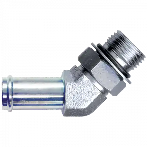 Steel Hose Insert 45Elb; 1 IDx1-5/16-12 ORB