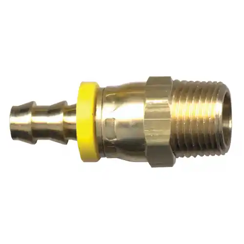Grip Hose Barb; 1/4x1/4 MPT SW