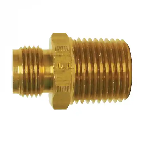 Connector; 3/8 MSPx3/8 MPT