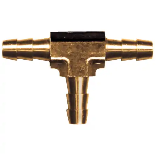 Brass Tee; 1/2 Hose Barb