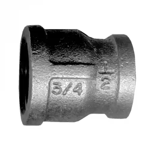 Black Iron Coupling; 1-1/2FPT x 3/4FPT