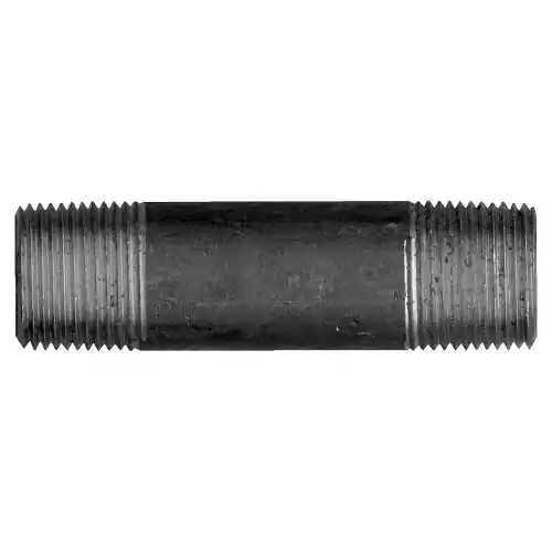 Black Iron Nipple; 1-1/2MPT x 3-1/2
