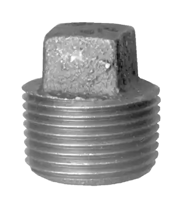 Merchant Square Head Plug; 3/4MPT