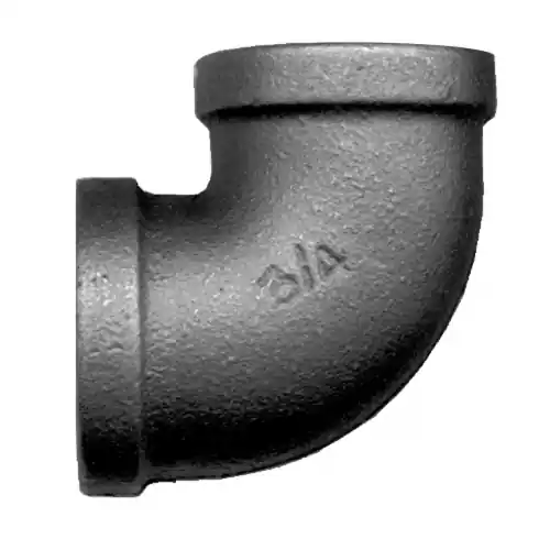Black Iron 90 Elbow; 1-1/4x3/4FPT