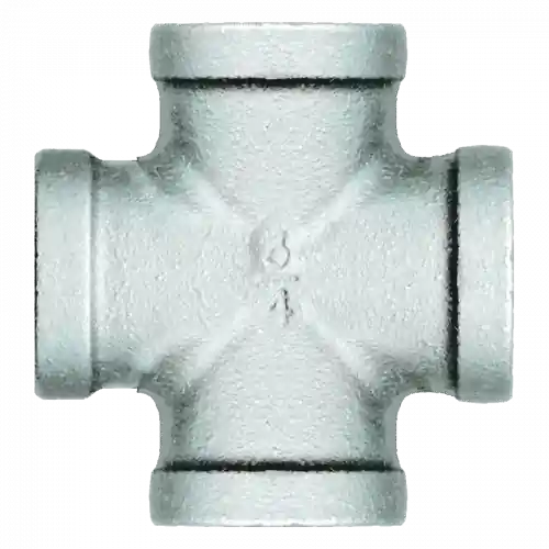Galvanized Iron Cross; 3/4FPT