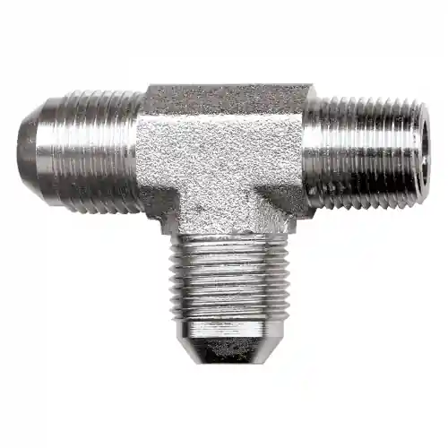 Steel Tee; 1/2MJICx1/2MPT x 1/2MJIC