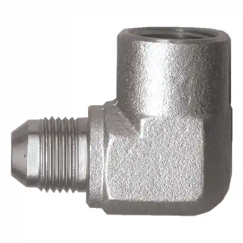 Steel 90 Elbow; 3/8MJICx3/8 FPT
