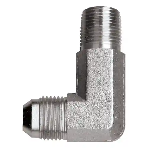 Steel 90 Elbow Long; 1/4MJICx1/4MPT