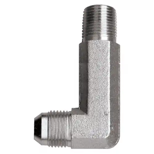 Steel 90 Elbow XXLong; 1/4MJICx1/8MPT