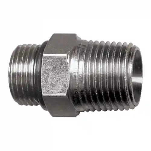 Steel Adapter; 1-1/16-12 ORBx3/4 MPT