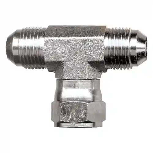 Steel Tee; 5/8 MJICx5/8 FJIC SW
