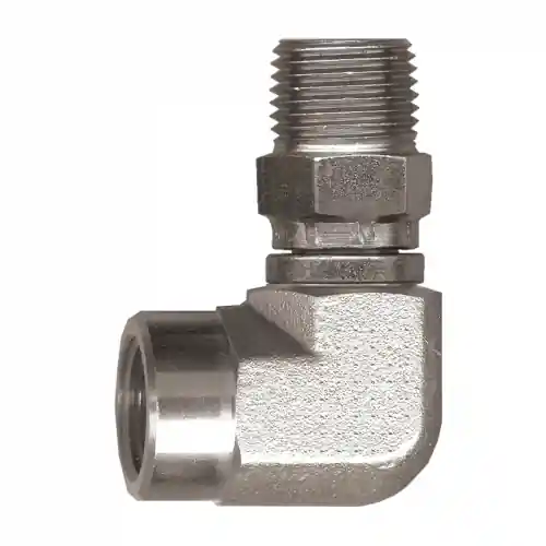 Steel 90 Elbow; 3/8FPT x 3/8MPTSW