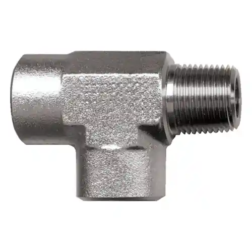 Steel Tee; 3/4FPT x 3/4MPT x 3/4FPT