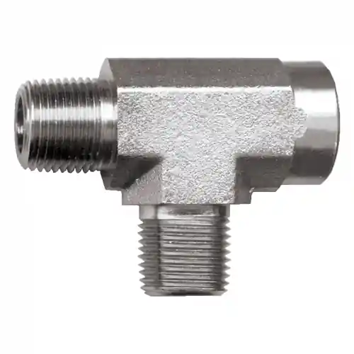 Steel Tee; 1/2FPT x 1/2MPT x 1/2MPT