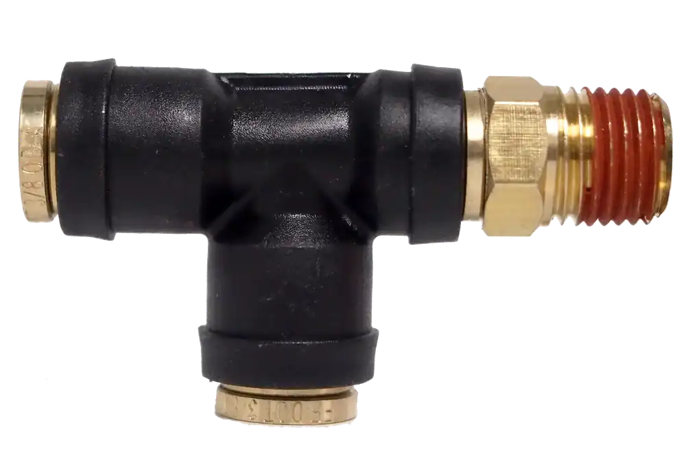 Composite DOT PTC Tee; 1/4x1/8MPTSWx1/4
