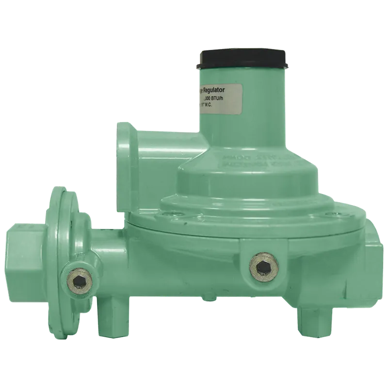 Cmpct LPG 2nd Stg Regulator; 1/2FPT x 1/2FPT; 11in wc