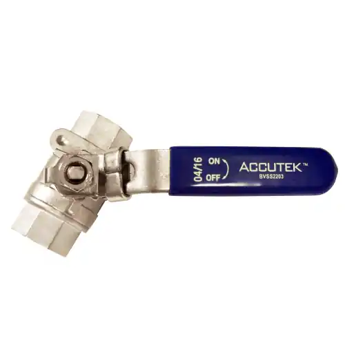 2PC SS Ball Valve; 3/8 FPT; 2000WOG